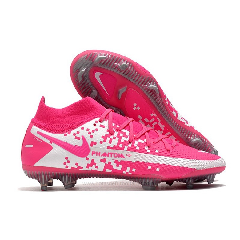 Nike Phantom GT Elite DF FG Rosa Vit